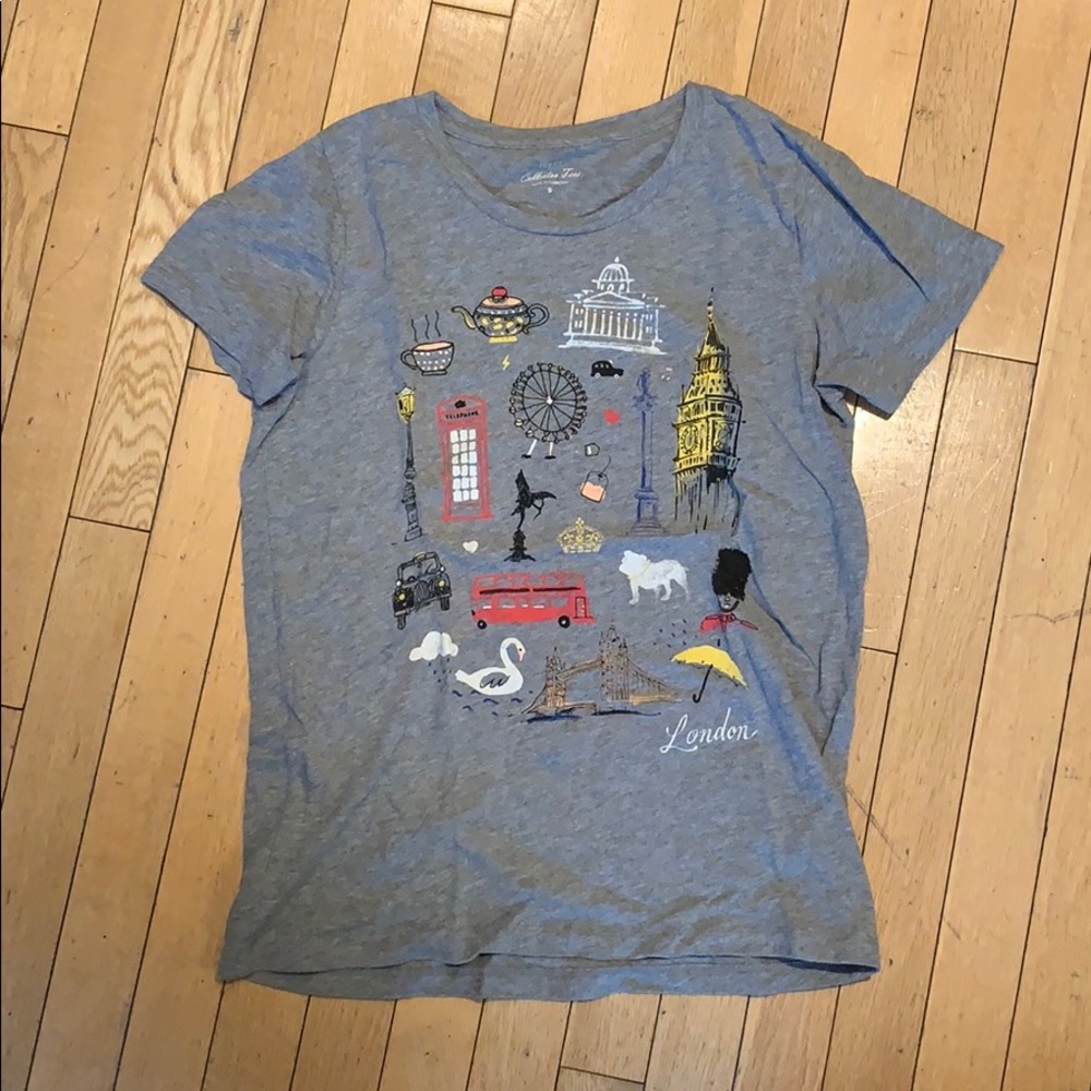 J Crew Factory Graphic London Tee